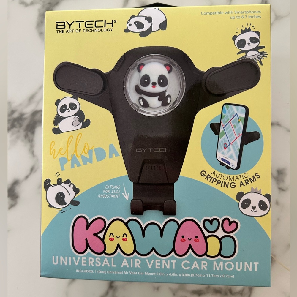 Kawaii Panda Universal Cell Phone Car Air Vent Mount